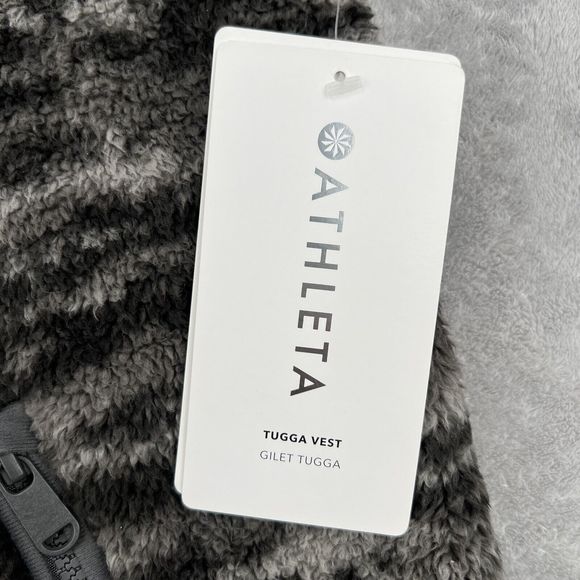 Athleta Tugga Vest Grey Black Women's Size 1X NEW NWT - Picture 6 of 9